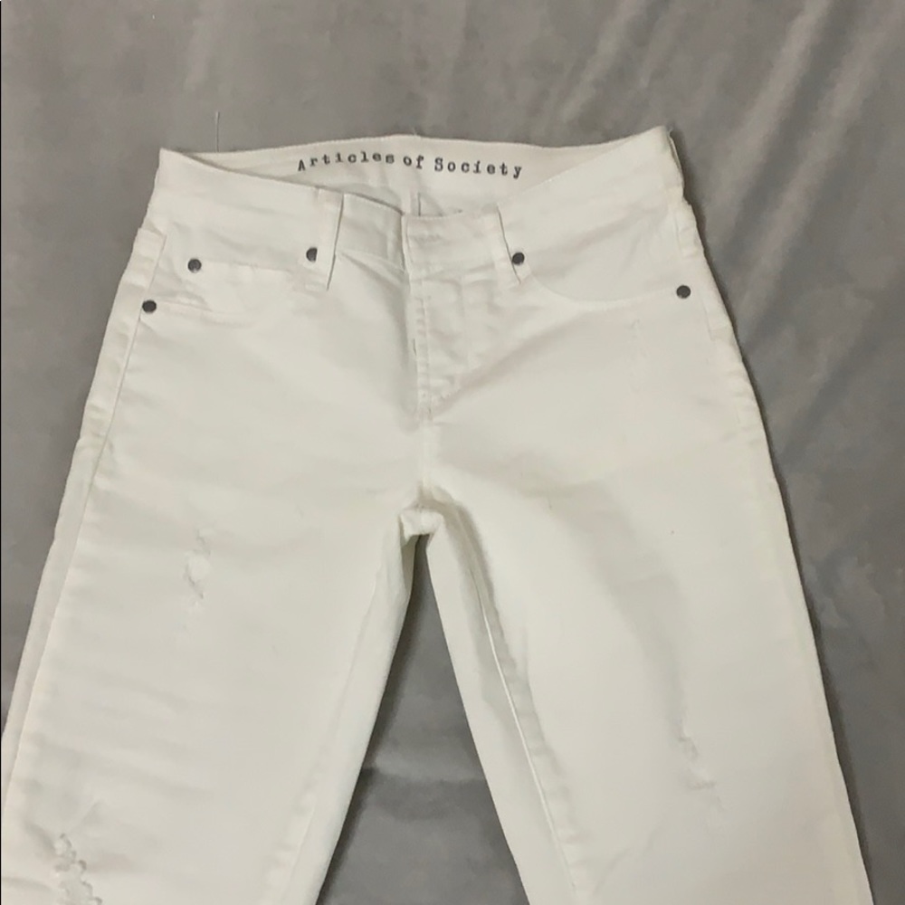 Articles of Society White Pant Size 24
